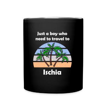 Insel Urlaub auf Ischia - Tasse einfarbig - Schwarz - Vorne