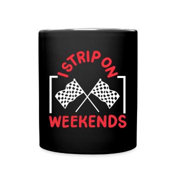 Drag Racing Rennwagen Drag Racer - Tasse einfarbig - Schwarz - Vorne