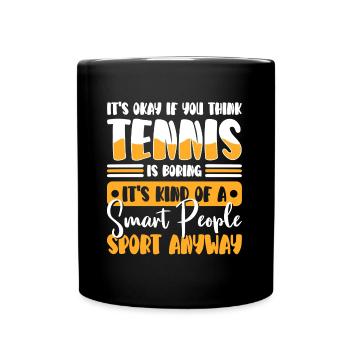 Tennis Tennis Elbow Serve - Full Colour Mug - black - Front