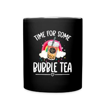 Boba Cute Balls - Full Colour Mug - black - Front