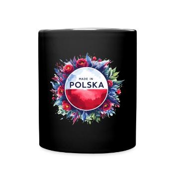 Made in Polska Poland Polish Red White Gift - Full Colour Mug - black - Front