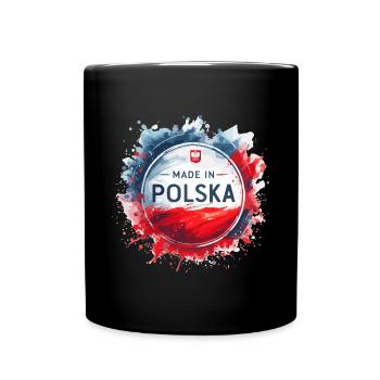 Made in Polska Poland Polish Red White Gift - Full Colour Mug - black - Front