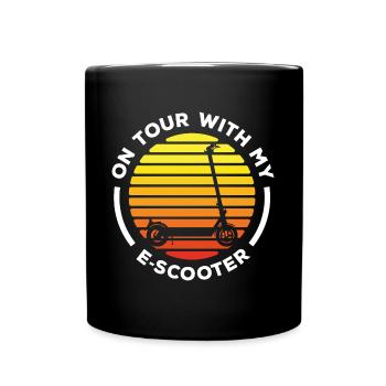 Trottinette électrique Vélo électrique hybride - Mug uni - noir - Devant