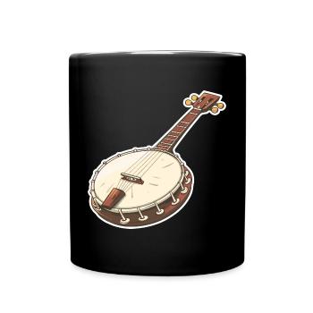 Banjo Graphics - Full Colour Mug - black - Front
