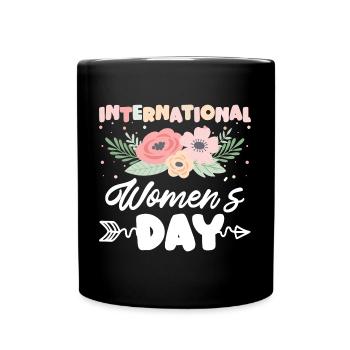 Frau Feminismus Feiertag Mädchen - Tasse einfarbig - Schwarz - Vorne
