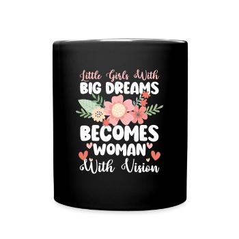 Femme Femme Puissance Force - Mug uni - noir - Devant