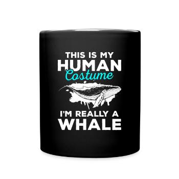 Sea Ocean Marine Life Diver - Full Colour Mug - black - Front