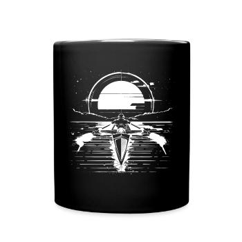 Rudern - Tasse einfarbig - Schwarz - Vorne