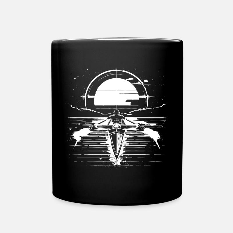 Rudern - Tasse einfarbig - Schwarz