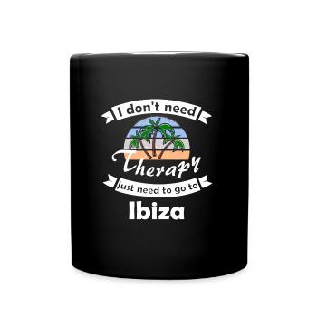 Holiday trip to Ibiza - Full Colour Mug - black - Front