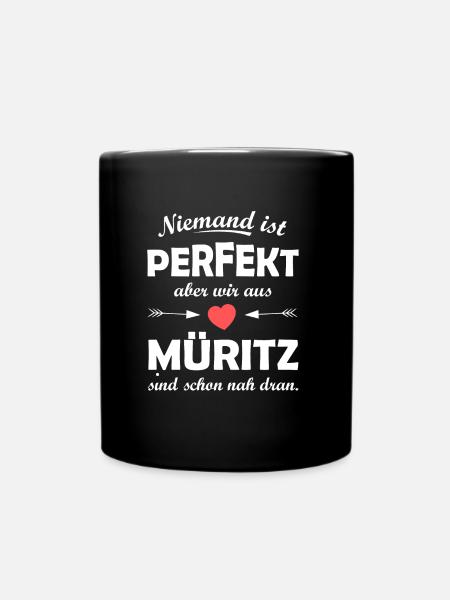 Müritz im Osten - Tasse einfarbig - Schwarz