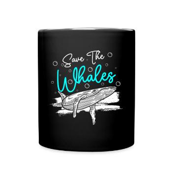 Wale Taucher - Tasse einfarbig - Schwarz - Vorne