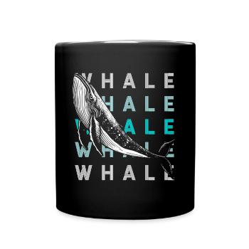 Meer Säugetier - Tasse einfarbig - Schwarz - Vorne