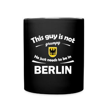 Ville natale de Berlin en Allemagne - Mug uni - noir - Devant
