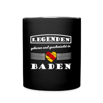 Das schöne Badnerland im Süden - Tasse einfarbig - Schwarz - Vorne