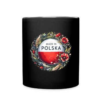Made in Polska Poland Polish Red White Gift - Full Colour Mug - black - Front