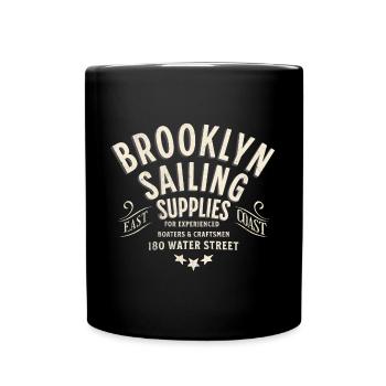 Brooklyn sailing supplies water street - Full Colour Mug - black - Front