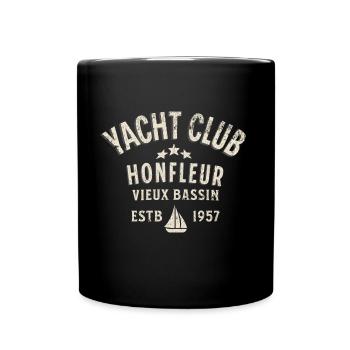 Honfleur yacht club vieux bassin 1 - Full Colour Mug - black - Front