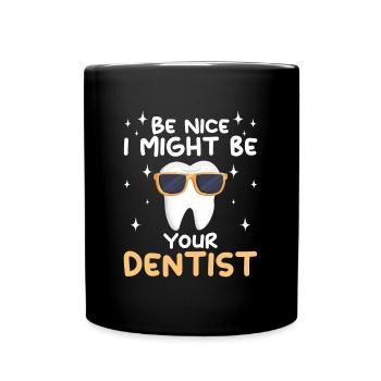 Dentiste Assistant Dentaire Médecine - Mug uni - noir - Devant
