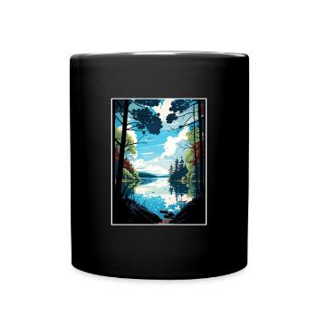 Wald Von Dean Anob Vintage Reise Poster Souvenir - Tasse einfarbig - Schwarz - Vorne