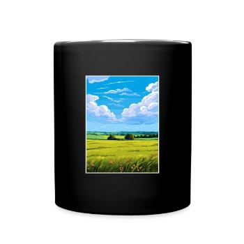 Howardian Hills Aonb Travel Poster Souvenir WPA - Full Colour Mug - black - Front