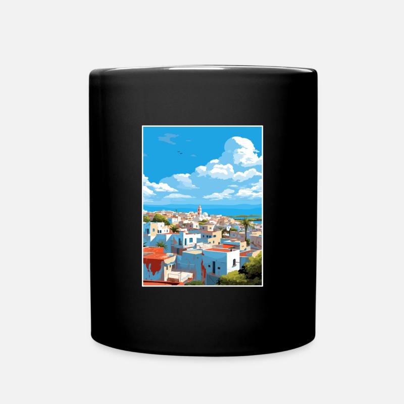 Rabat Maroc Affiche de voyage Peinture Souvenir WPA - Mug uni - noir