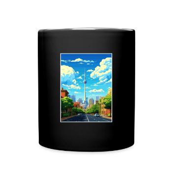 Johannesburg Südafrika Reiseposter Souvenir - Tasse einfarbig - Schwarz - Vorne