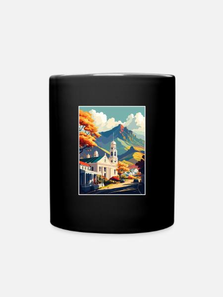 Stellenbosch Südafrika Reiseposter Souvenir - Tasse einfarbig - Schwarz