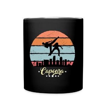 Capoeira Vintage Retro Sunset Sports - Full Colour Mug - black - Front