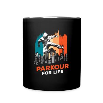 Freerunning Racing Entraînement Athlètes - Mug uni - noir - Devant