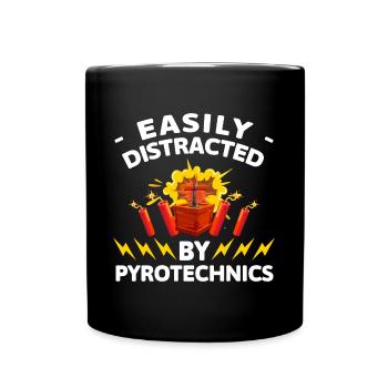 Pyrotechnik Highlight - Tasse einfarbig - Schwarz - Vorne
