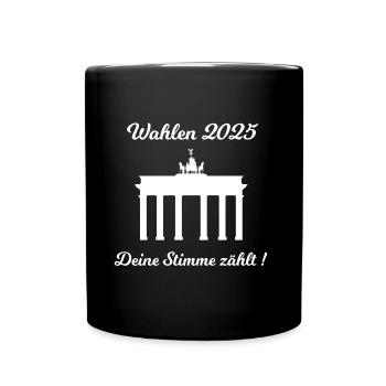 Germany in the election year 2025 - Full Colour Mug - black - Front