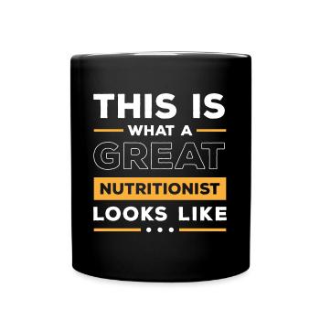 Nutrition Health Gym Goal - Full Colour Mug - black - Front
