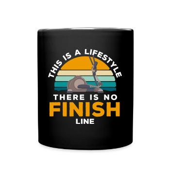 Cross Fitnessstudio Muskeln - Tasse einfarbig - Schwarz - Vorne