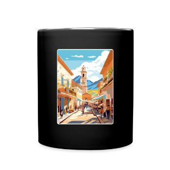Salta Argentina Travel Poster Souvenir Paint WPA - Full Colour Mug - black - Front