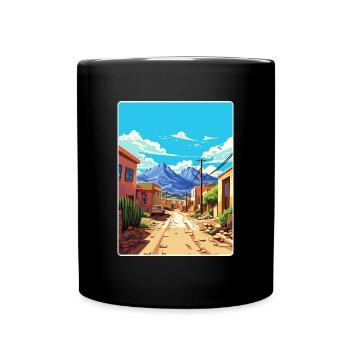 Salta Argentina Travel Poster Souvenir Paint WPA - Full Colour Mug - black - Front
