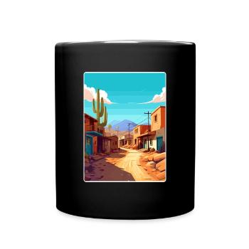 Jujuy Argentina Travel Poster Souvenir Paint WPA - Full Colour Mug - black - Front