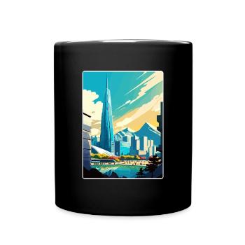 Séoul Corée du Sud Affiche de voyage Peinture Souvenir WPA - Mug uni - noir - Devant