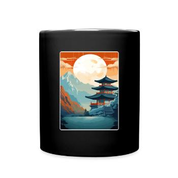 Séoul Corée du Sud Affiche de voyage Peinture Souvenir WPA - Mug uni - noir - Devant