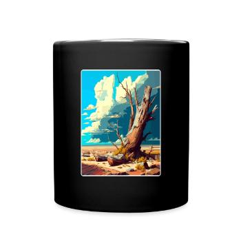 Petrified Forest Nationalpark Arizona Travel Card - Tasse einfarbig - Schwarz - Vorne