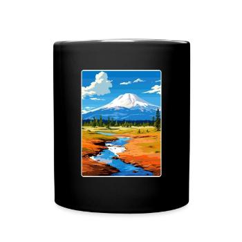 Lassen Volcanic Nationalpark Kalifornien Reisen - Tasse einfarbig - Schwarz - Vorne