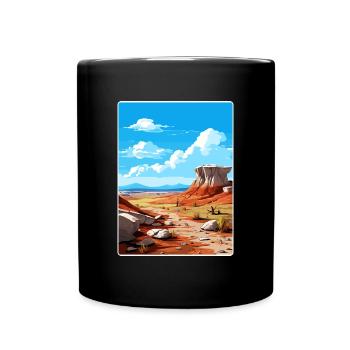 Petrified Forest Nationalpark Arizona Travel Card - Tasse einfarbig - Schwarz - Vorne