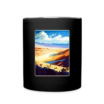 Death Valley National Park California Travel Card - Full Colour Mug - black - Front