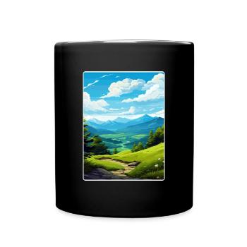 Great Smoky Mountains National Park Travel Poster - Full Colour Mug - black - Front