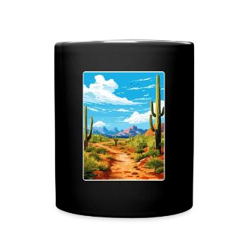 Saguaro Nationalpark Arizona Reiseposter WPA - Tasse einfarbig - Schwarz - Vorne