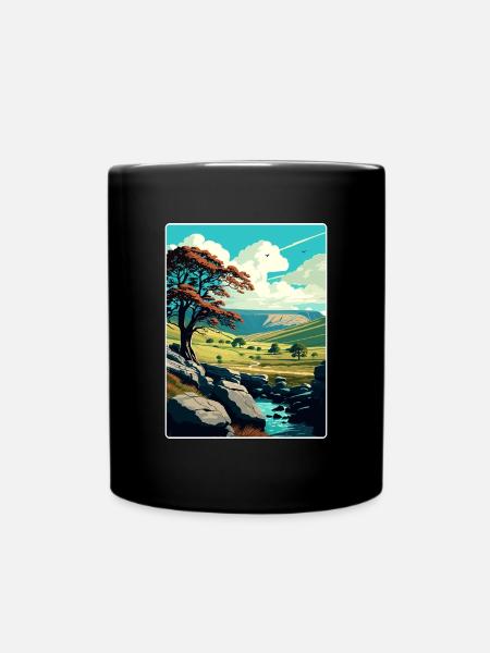 Yorkshire Dales Nationalpark Reiseposter WPA - Tasse einfarbig - Schwarz