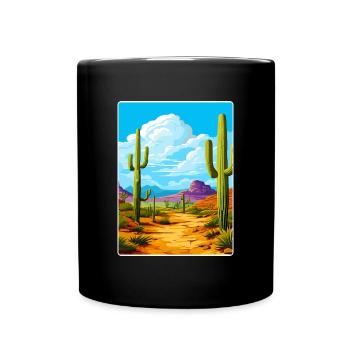 Saguaro Nationalpark Arizona Reiseposter WPA - Tasse einfarbig - Schwarz - Vorne