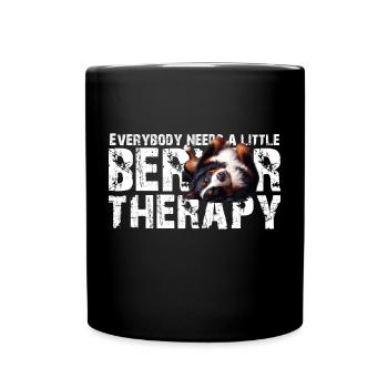 Berner Sennenhund - Tasse einfarbig - Schwarz - Vorne
