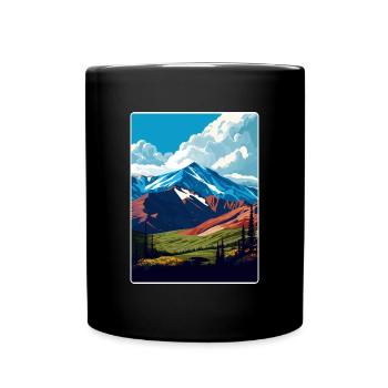 Denali National Park Travel Poster Souvenir WPA - Full Colour Mug - black - Front