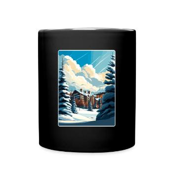 Beaver Creek Ski Reise Poster Souvenir Farbe WPA - Tasse einfarbig - Schwarz - Vorne